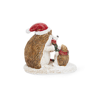 Figurine "Caring Hedgehog Dad" 9.5х5.5х8 cm (polyresin)