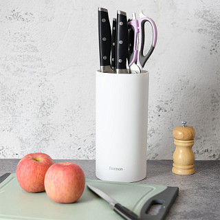 Nažu statīvs 11x22 cm apaļš, BALTS (plastmasa)