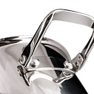 Stockpot ADELIE 20x11.5 cm / 3.5 LTR with glass lid (stainless steel)