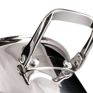 Stockpot ADELIE 20x11.5 cm / 3.5 LTR with glass lid (stainless steel)