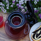 Tējkanna 2000 ml ar tērauda filtru (stikls)