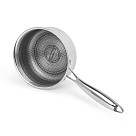 Kausiņš HERITAGE PRO 16x7,5 cm / 1,45 L ar stikla vāku (nerūsējošais tērauds ar pretpiedeguma pārklājumu)