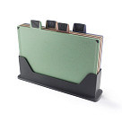 4 pcs index chopping board set 30x22.5 cm (plastic)