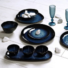 Set of 3 gravyboats CIEL 250 ml with a plate (ceramic)