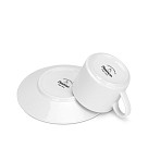 Puodeliai su lėkštutėmis 240 ml / 4 vnt Floree (porcelianas)