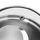 Saucepan FELINA 14x8,5 cm / 1,1 l with glass lid (stainless steel)