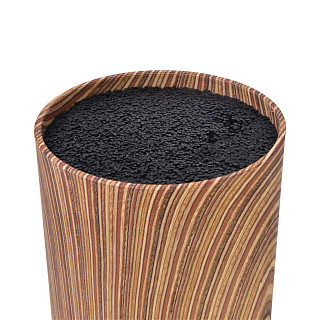Nažu statīvs 11x22cm apaļš, koka krāsā (plastmasa) Nažu statīvs 11x22cm apaļš, koka krāsā (plastmasa)