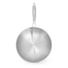 WOK keptuvė AETERNUM 32x9 cm su stiklo dangčiu (nerūd. pl.)