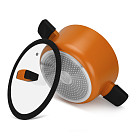 Puodas BOOM 24x11,5 cm / 4,2 l su stikliniu dangčiu, spalva ORANŽINĖ