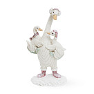Figurine "Goose with goslings" 9.5х8х18 cm (polyresin)