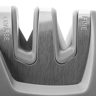 Knife sharpener 10x4x5 cm, color GREY (carbide and ceramic)