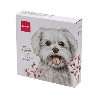 Фарфоровая тарелка 14,5 см Dog