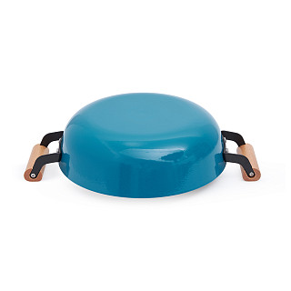 Сотейник SEAGREEN 28x8 см / 4 л со стеклянной крышкой (облегчённый эмалированный чугун c антипригарным покрытием)