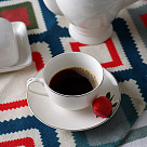 Tasīte ar apakštasīti ALEKSA 250 ml (porcelāns)