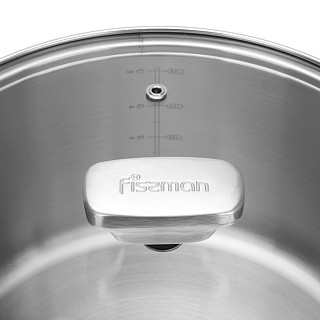 Stockpot PREMIUM ONE 24x13 cm / 5.4 LTR with glass lid (stainless steel)