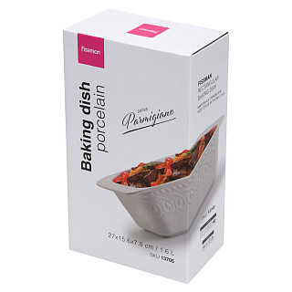 Taisnstūrveida maizes cepamtrauks Parmigiano 27x15,6x7,8 cm / 1,6L (porcelāns)