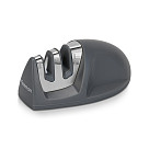 Knife sharpener 10x4x5 cm, color GREY (carbide and ceramic)