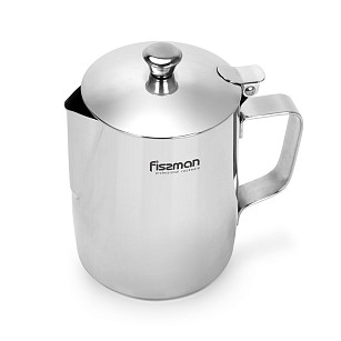 Milk jug with lid 600 ml (stainless steel), art. 5249