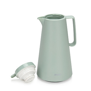 Thermal jug 1 l with glass flask, green