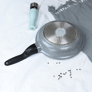 Frying pan LA GRANITE 26x5.6 cm with detachable handle and THERMIC point with induction bottom (aluminium with non-stick coating)