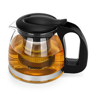 Tējkanna 700 ml ar tērauda filtru (karstumizturīgs stikls)