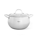 Кастрюля CASSIA 24x14 см / 6,3 л со стеклянной крышкой (нерж. сталь)