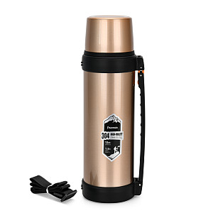 Double wall vacuum flask 1500 ml gold (stainless steel)