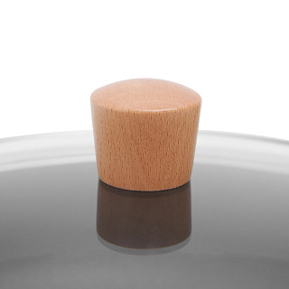 Shallow casserole SEAGREEN 28x8 cm / 4 LTR with glass lid (enamelled lightweight cast iron with non-stick coating)