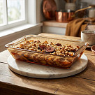 Rectangular baking dish 26.8х15.5х5.8 cm (borosilicate glass)