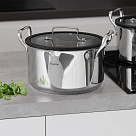 Katls FABIA 22x12,5 cm / 4,5 l ar stikla vāku