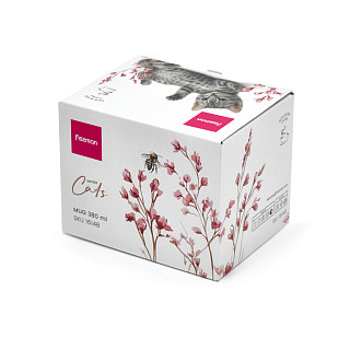 Krūze CATS 380 ml (jaunais kaula porcelāns)