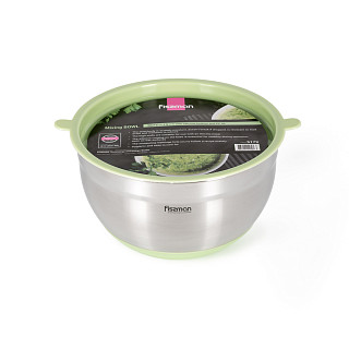 Bļoda 20x12 cm / 3 l ar vāku (nerūsējošais tērauds)