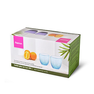 Stikla glāzes 2 gab / 380 ml, art 19014