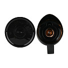 Termoss - krūka 1l ar stikla kolbu, melna