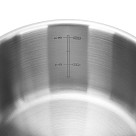 Sauce pan MASTER CHEF 18x10 cm / 2,3 LTR with glass lid (stainless steel)