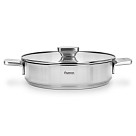 Shallow casserole PREMIUM ONE 26x6 cm / 2.7 LTR with glass lid (stainless steel)
