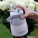 Double wall vacuum flask 800 ml gray (stainless steel), art. 9864