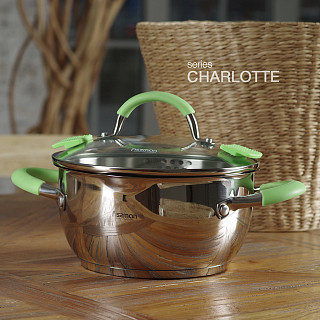 Каtls CHARLOTTE 24x12,5 см/4700 ml ar stikla vāku (nerūsējošais tērauds)