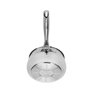 Puodukas ABSOLUTE PRO 18x9 cm / 2,2 l su stikliniu dangčiu (nerūdijantis plienas)