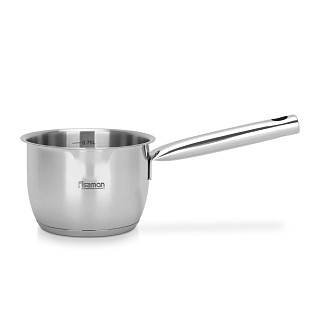 Sauce pan LEDA 12x8.5 cm / 0,9 LTR without lid (stainless steel)