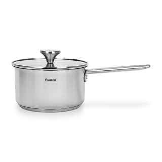 Sauce pan MASTER CHEF 18x10 cm / 2,3 LTR with glass lid (stainless steel)