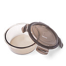 Stikla trauks ar vāku 17x6 cm/950 ml
