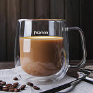 Cup set 2pcs LUNGO 300 ml double wall glass (borosilicate glass)