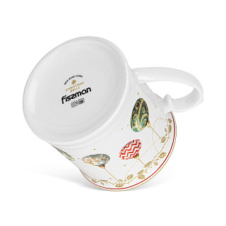 Krūze CHRISTMAS BALLS 450 ml (jaunais kaula porcelāns)