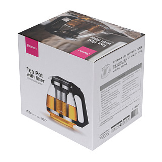 Tējkanna 1500 ml ar tērauda filtru (karstumizturīgs stikls)