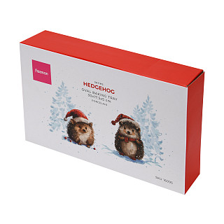 Ovāla cepamā forma HEDGEHOG 30x5 cm (porcelāns)