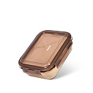 6524 FISSMAN Maisto saugojimo indas 17x12x5 cm / 640 ml su dangčiu (stiklas)