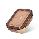 6526 FISSMAN Maisto saugojimo indas 22x16x7 cm / 1520 ml su dangčiu (stiklas)