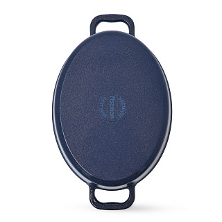 Ovāls katls LE MANS BLUE 30x11,4 cm / 4,8 L ar vāku (emaljēts čuguns)
