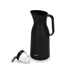 Thermal jug 1 l with glass flask, black